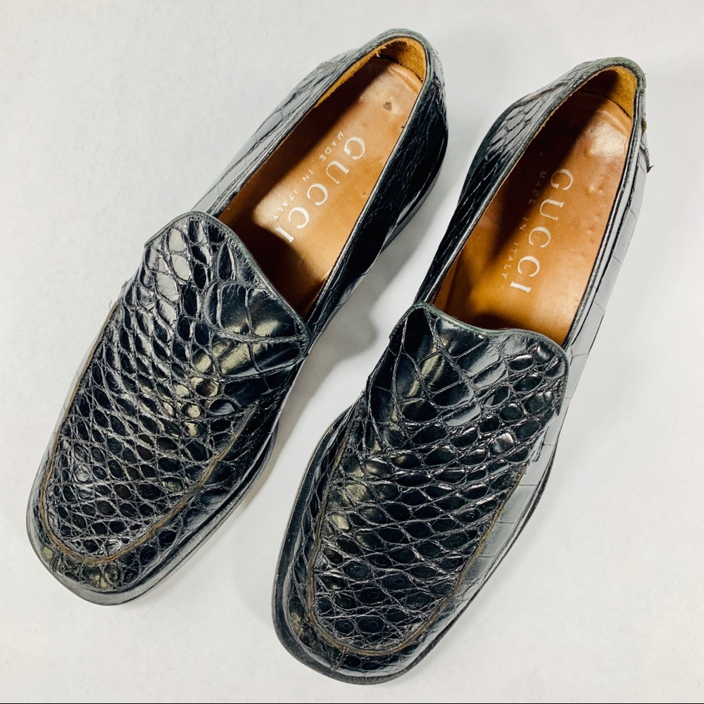Gucci Crocodile Shoes Very Rare